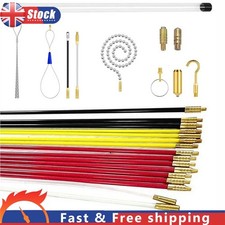 Cable Access Rod and Attachments Accessories Kit Set High-Hardness Fiberglass