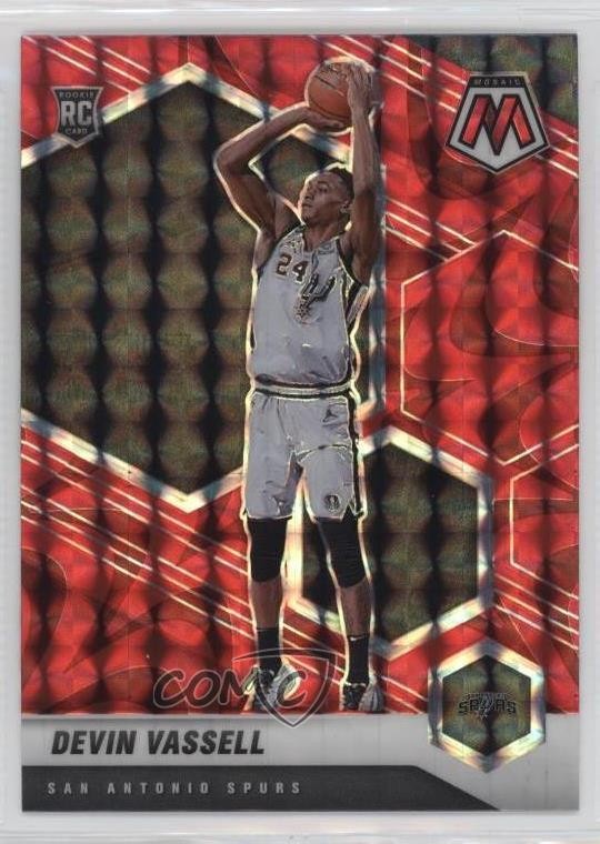 2020-21 Panini Mosaic Rookie Reactive Red Prizm Devin Vassell #221 1az7