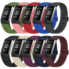 Huamanlou 10 Pack Elastic Nylon Watch Bands Compatible Fitbit Charge 4/Charge 4