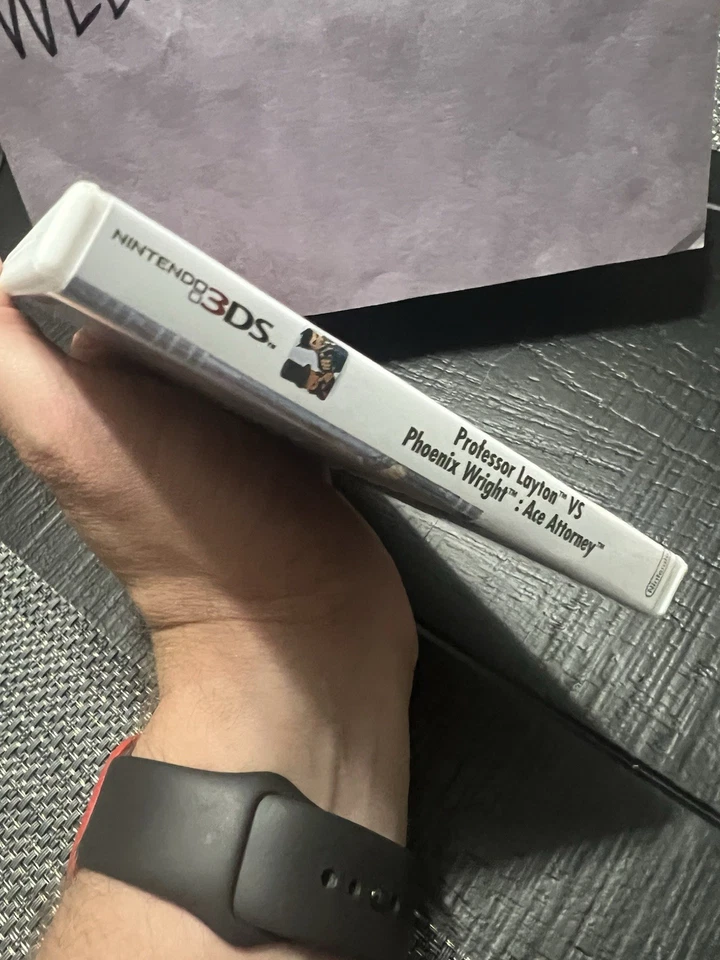 Professor Layton vs Phoenix Wright Ace Attorney HANDMADE Display Case 3ds - Image 3 of 4