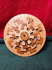 Safecracker 50 Wooden Math Dial Puzzle Brain Teaser Creative Crafthouse (74•OHM)