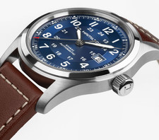 Hamilton Khaki Field Automatic Blue Dial 38mm Men's Watch H70455540 2