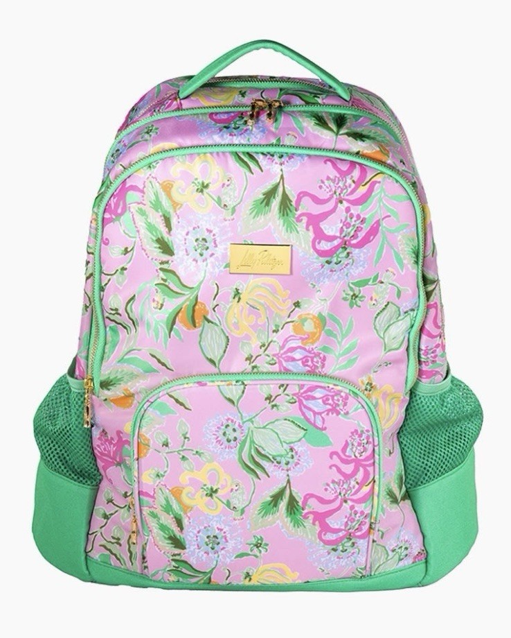 NWT Lilly Pulitzer Large Printed Backpack Multi Via Amore 