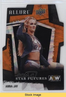 2022 Upper Deck Allure AEW Star Futures Orange Slice Die-Cut Anna Jay READ 0n9b