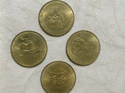 Lot von 4 Sammelmünzen Total hergestellt 1969 Museum von Versailles