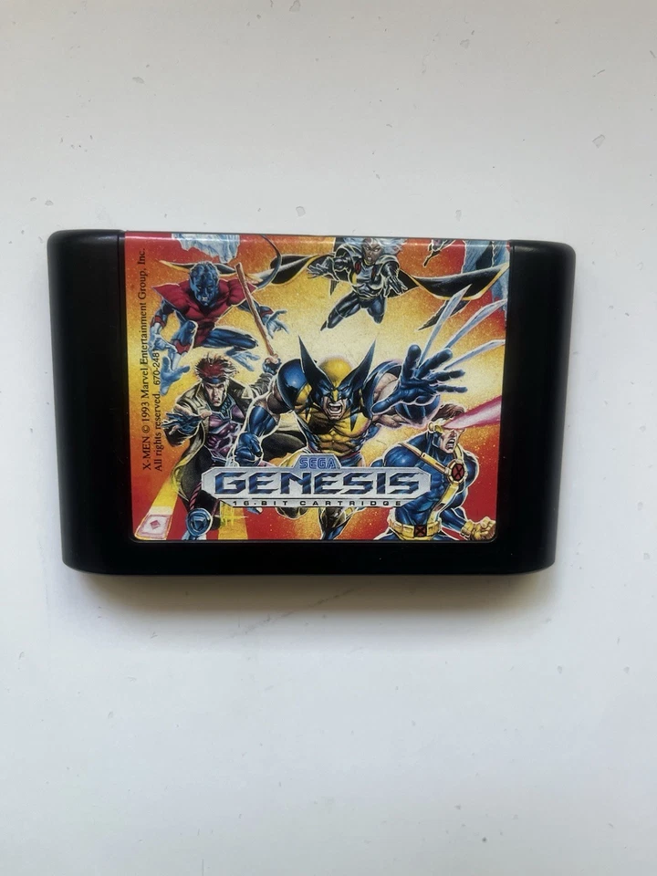 JUEGO X-MEN SEGA GENESIS + ESTUCHE + MANUAL Auténtico Probado Foto 4 de 4