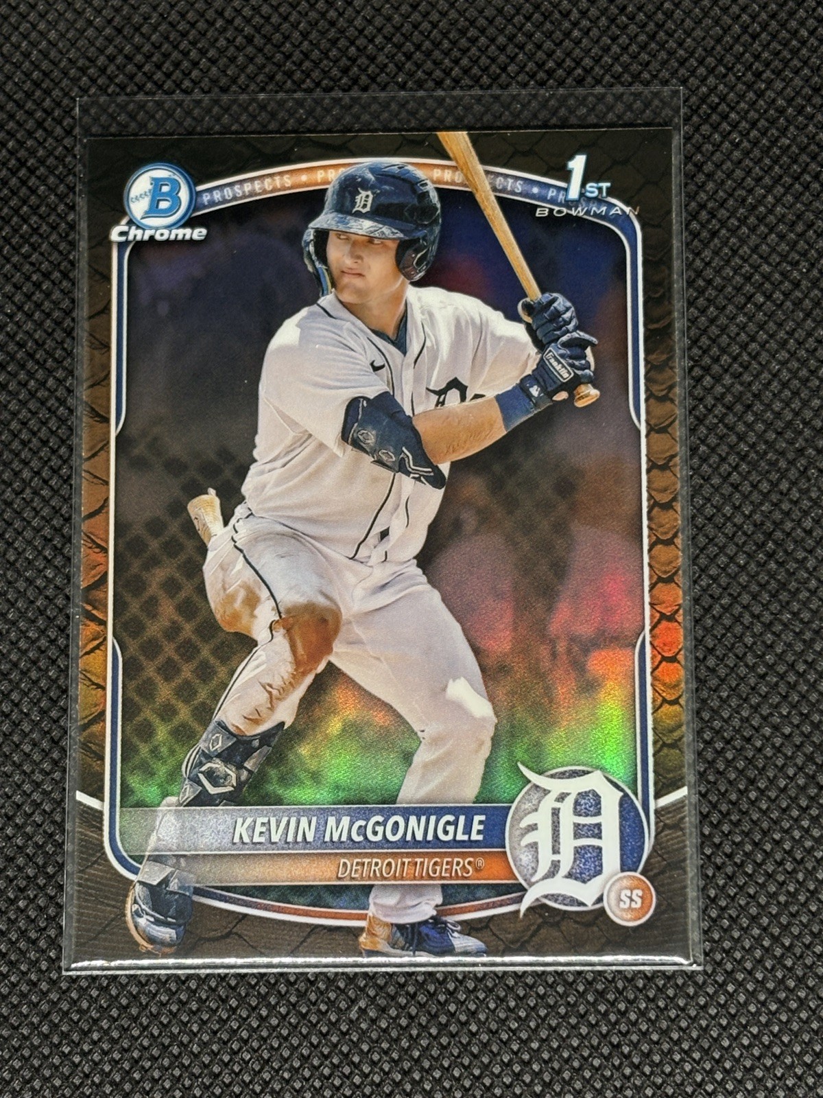 Kevin McGonigle 2025 1st Bowman Chrome Prospects Reptilian Refractor #BCP-79 #2