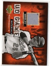 2006 UPPER DECK #UD-RP RAFAEL PALMEIRO GAME USED RELIC ORIOLES