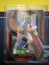 2025 Panini Select - Premier Level #168 Brice Matthews Red Prizm 108/149