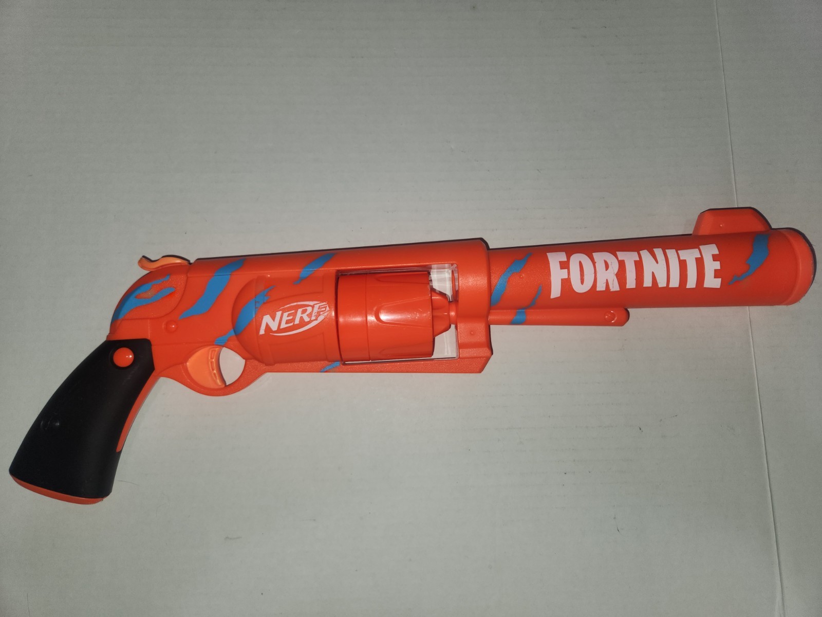 Nerf Fortnite 6-SH Dart Blaster Gun Revolver Orange WORKS