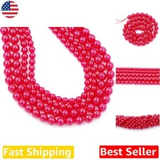 AAA Ruby Synthetic Beads 8mm 96pc Natural Quartz Jewelry Making Kit