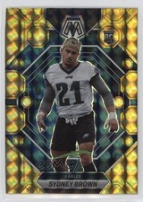 2023 Panini Mosaic Rookies Reactive Yellow Mosaic Prizm Sydney Brown #363 09wc