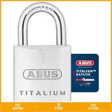 Image of Robust Lightweight Special Aluminium Keyed Alike Padlock Security 4 30mm 6312