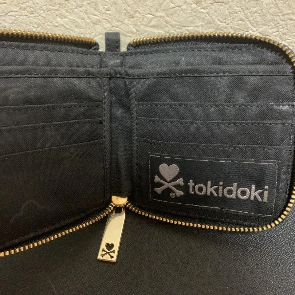 tokidoki 双折钱包 – 心形,骷髅刺绣 — 第 3/4 张图片