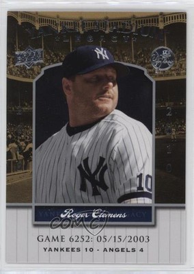 2008 Upper Deck Yankee expédition Stadium Legacy Roger Clemens #YSL6252