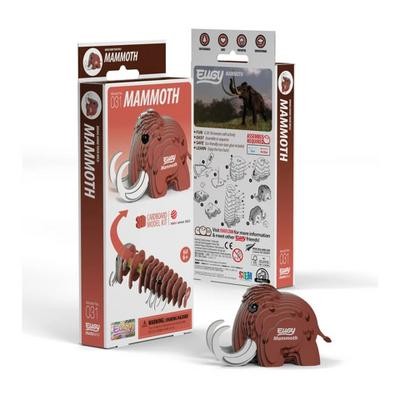 EUGY 650031 Mammut, 3D Tier-Puzzle für Kinder und Erwachsene zum Zusammenba