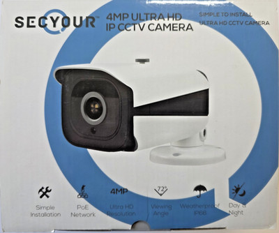 SecYour IPC014-SEC 4MP IP CCTV Kamera - IP66 Outdoor PoE Tag/Nacht Kamera