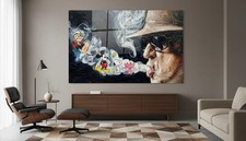 Hommage Udo Lindenberg mit Comic Icons Pop Art Street Art 120x70 cm Acrylglas