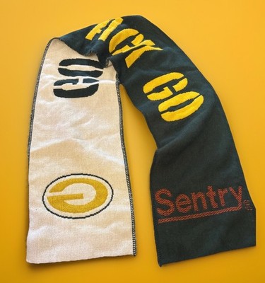 Vintage Green Bay Packers Winter Scarf SGA  Sentry Go Pack Go