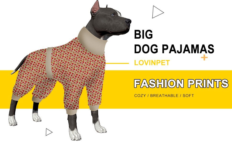 Dog Pajamas Post Operative Protection Jumpsuit Sweater Bodysuit for Big Dogs XXL