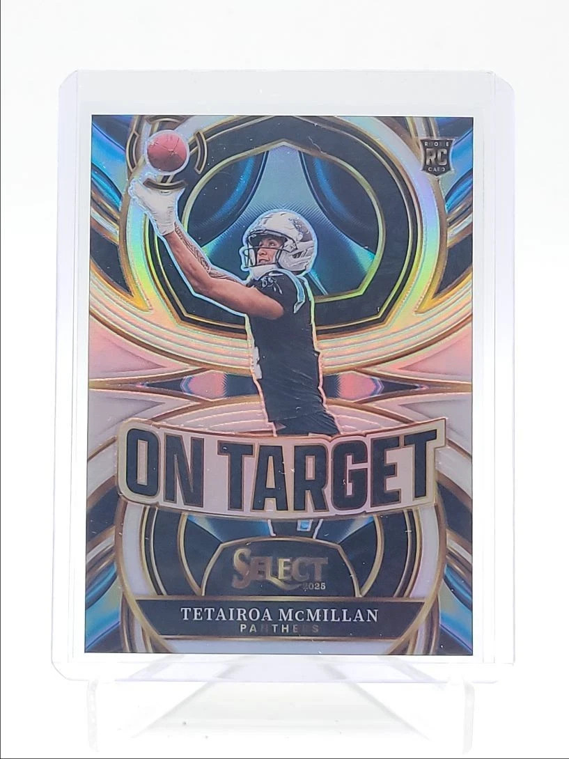 TETAIROA MCMILLAN 2025 SELECT ON TARGET ROOKIE SILVER PRIZM RC