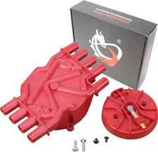 DRAGON FIRE PERFORMANCE Heavy Duty Distributor Cap and Rotor Set Red 