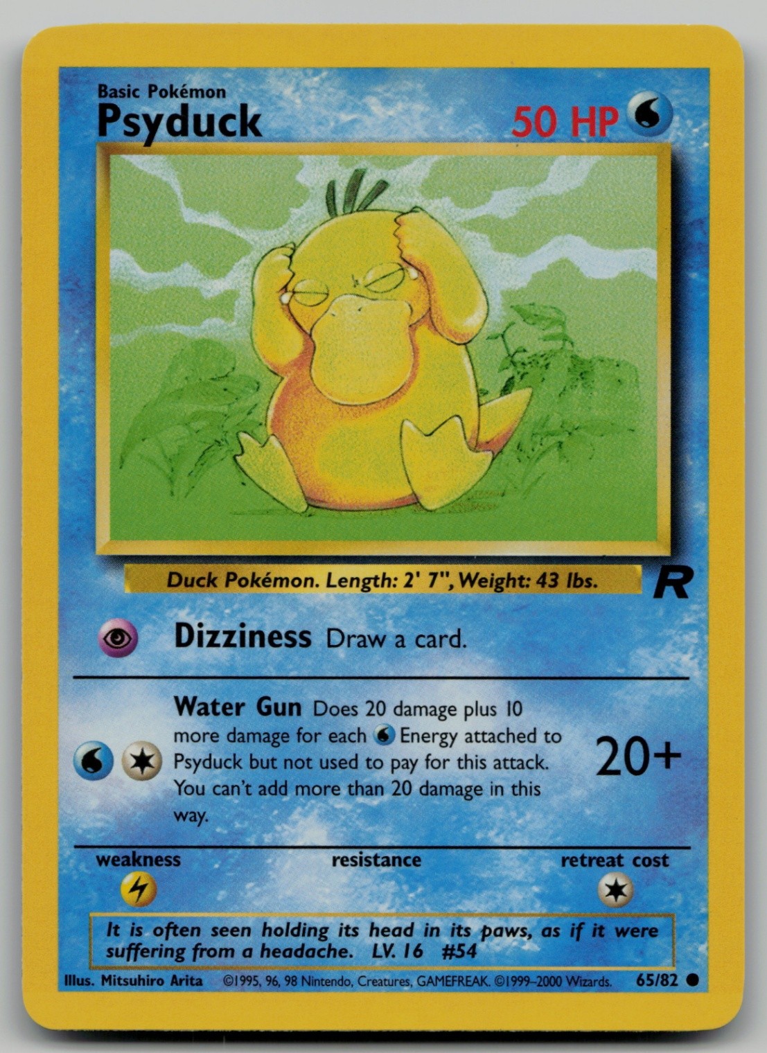 Psyduck Common Team Rocket 65/82 NM