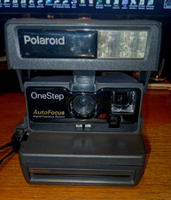 Vintage Polaroid One Step Auto Focus 600 Instant Film Camera - Tested Works