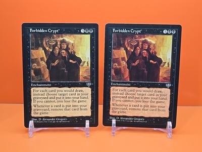     (2) 1996 MAGIC THE GATHERING FORBIDDEN CRYPT MIRAGE PLAYED    