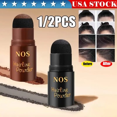 2x Hairline Powder Stick, Root Touch Up and Hair Shadow Powder Stick with Sponge