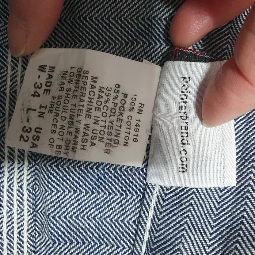 Pointer Brand Herringbone Pants Hickory Carpenter… - image 10