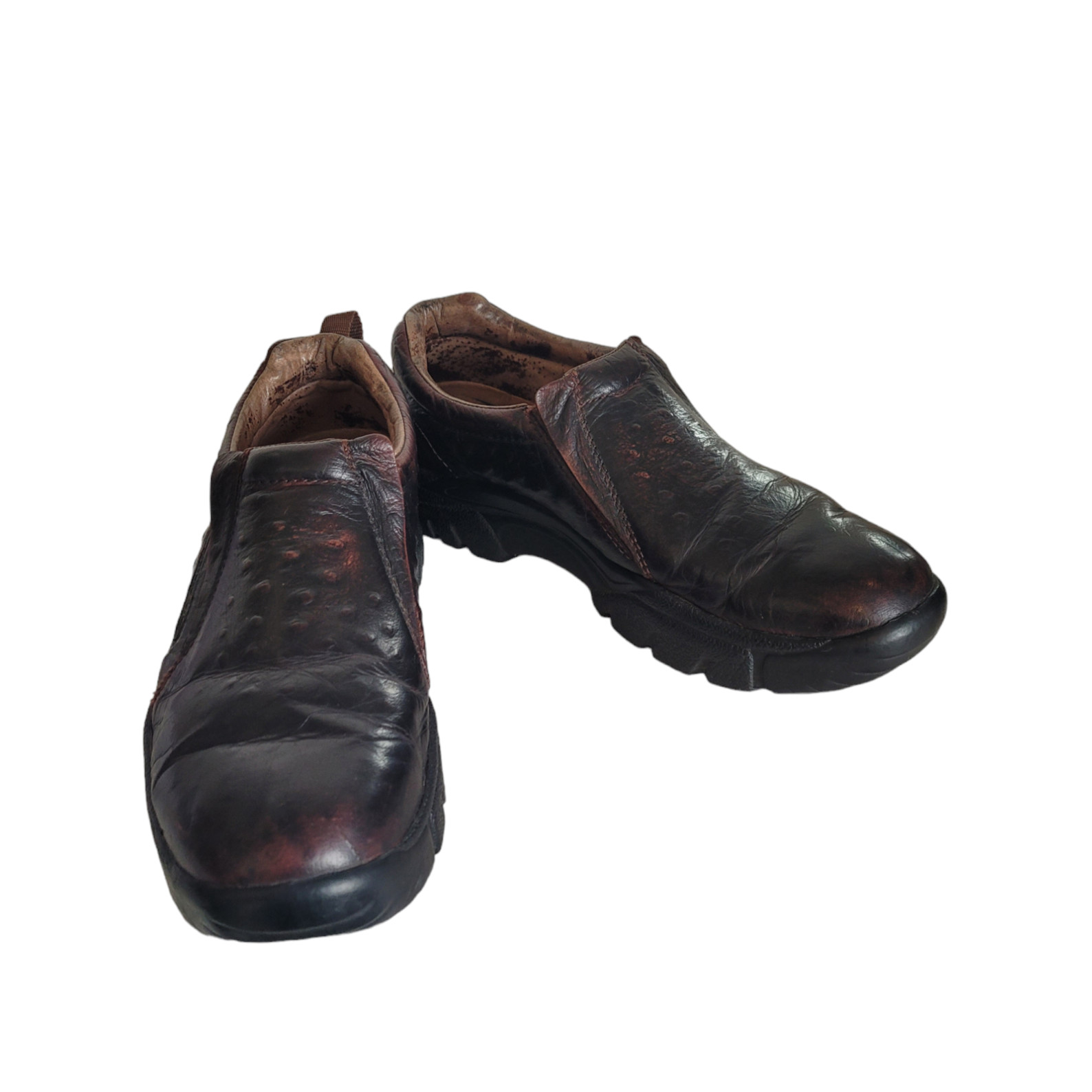 Roper Men's Performance Ostrich Print Leather Sli… - image 2