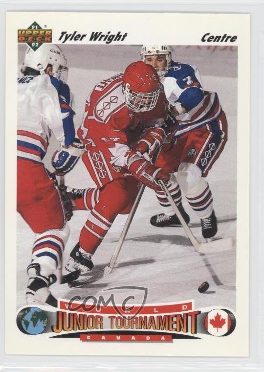 1991 Upper Deck World Junior Tournament French Tyler Wright #686 Rookie RC 1s7
