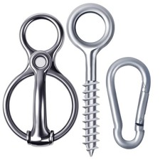 Martx Blocker tie Ring for Horses,Horse tack and &lrm;One Size, Stainless Steel