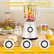 Standmixer 2000W Blender Smoothie Maker 2000ML Ice Crusher Mixer 28,000RPM DHL