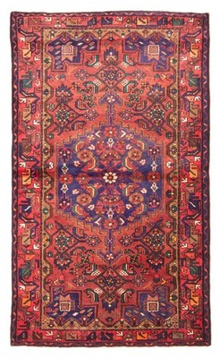 Traditional Vintage Hand-Knotted Area Rug 4'3'' x 7'1'' Oriental Wool Carpet