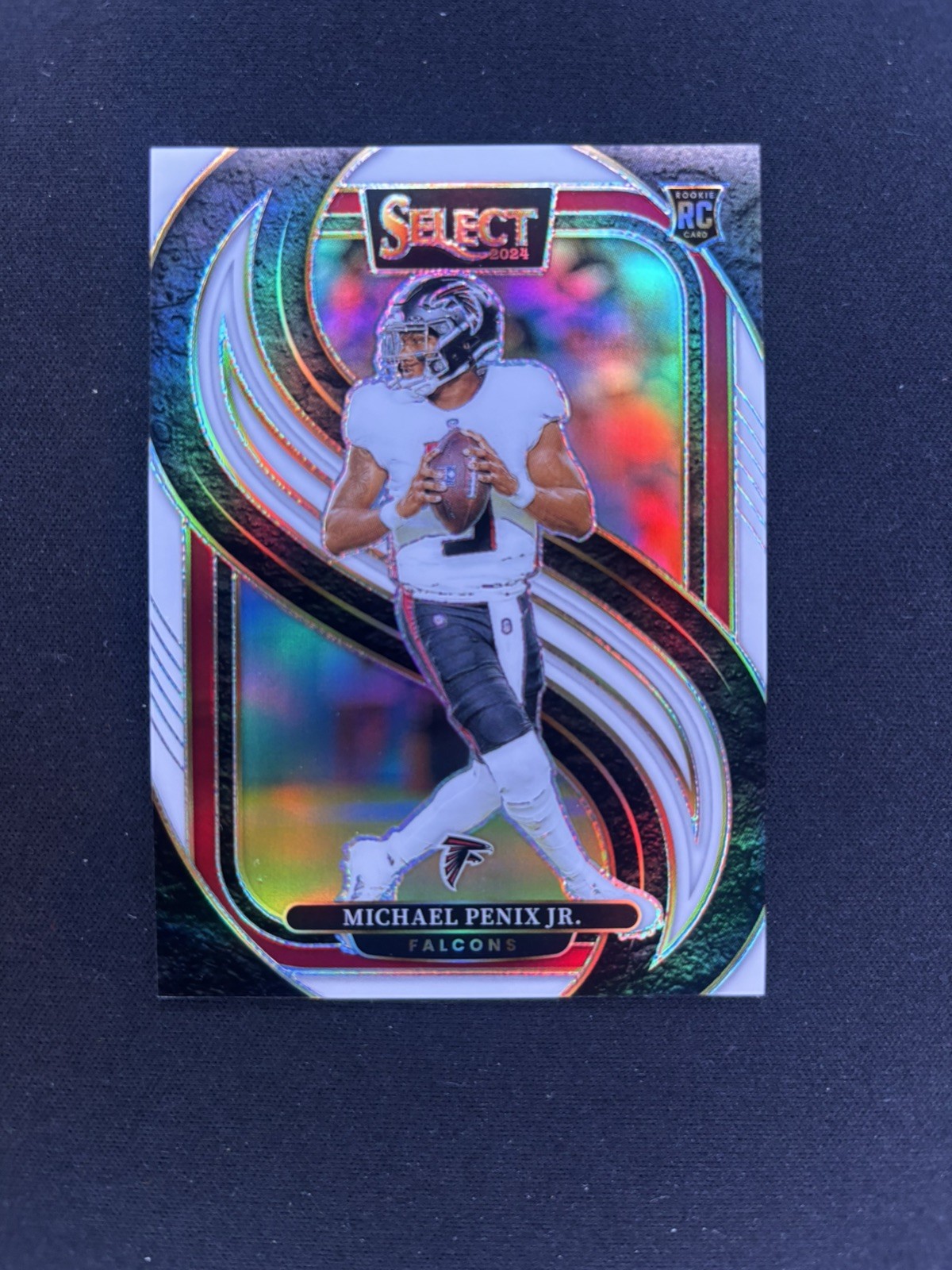 2024 Panini Select - Premier Level Michael Penix Jr. #110 White Prizm /35 (RC)