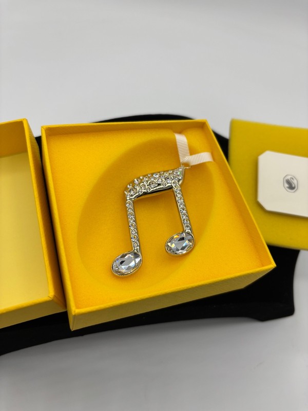 swarovski double music note ornament