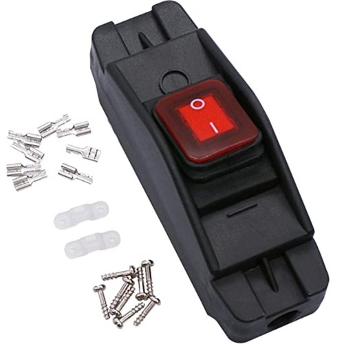 Red LED Lighted ON Off Switch Waterproof Switches Parts Electric ...