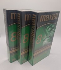 Lot of 3 Maxell Premium Grade VHS Video Cassette Tapes T-160 8 Hour New / Sealed