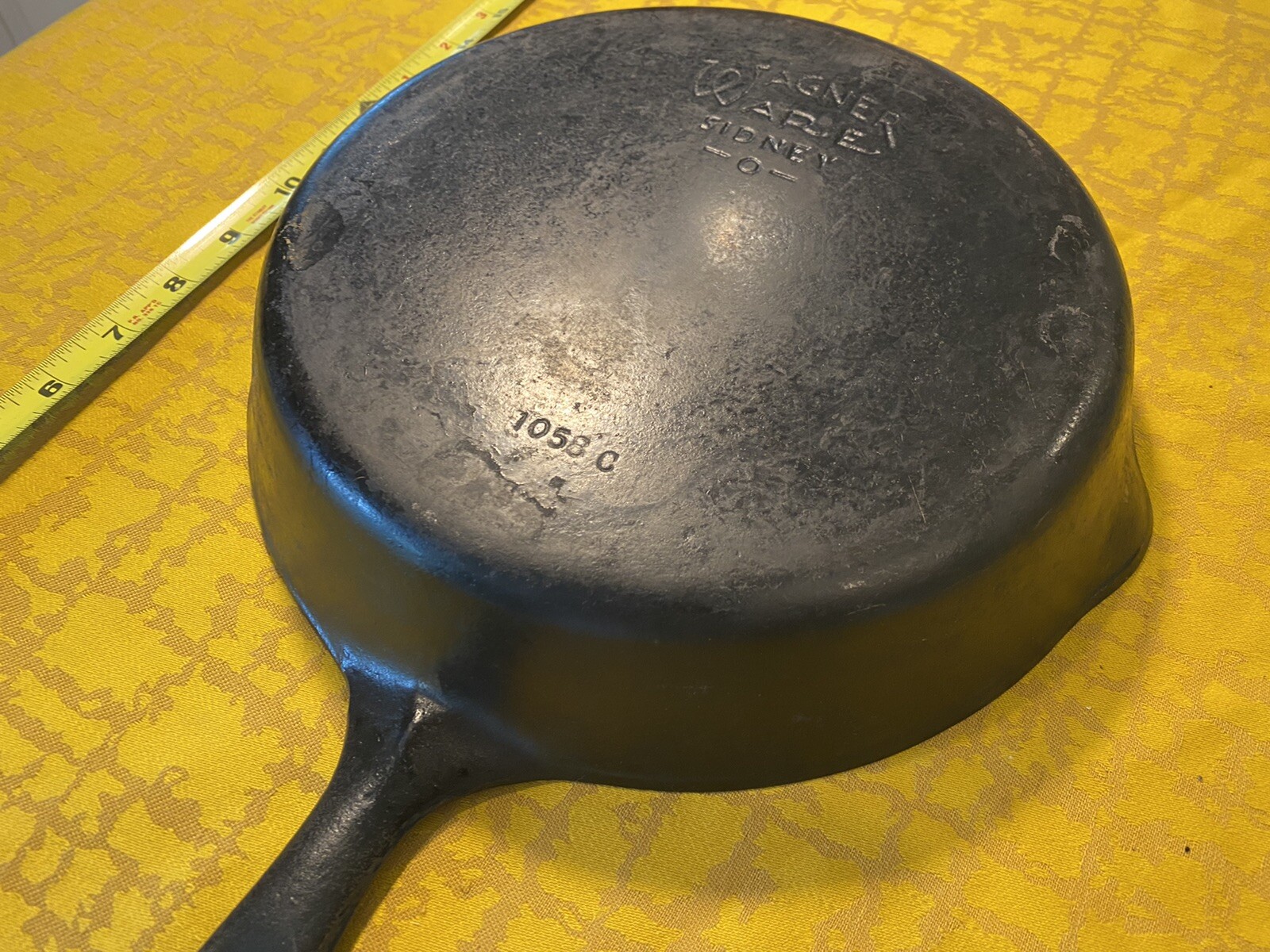 Fully Restored WAGNER Cast Iron SKILLET Frying Pan #8 MODEL 1058 USA -  household items - by owner - housewares sale 