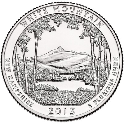 #ad 2013 P UNC White Mountain ATB Quarter from US Mint Bag Free Shipping $1.87
