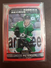 2021-22 Jacob Peterson Red Surge Marquee Rookies O-Pee-Chee Platinum Hockey...