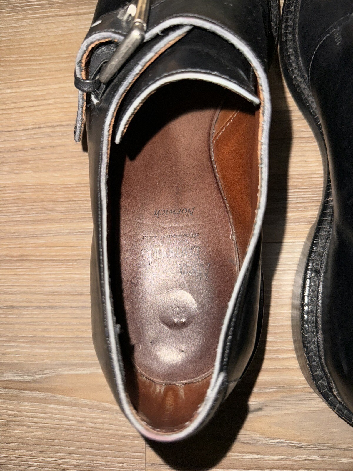 ALLEN EDMONDS NORWICH MONKSTRAP BLACK DOVETAIL Heel Shoes Men’s Size 9 ...