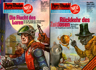 2 Perry Rhodan Hefte 1. Auflage - 846 + 860   *1977/78