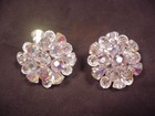 Vintage Demi-Parure Aurora Borealis Cone Crystal Bead Necklace Bracelet Earrings — photo 4