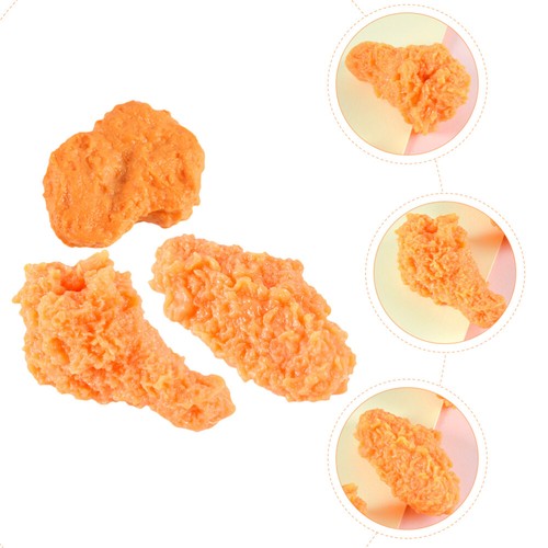 3 PCS Food Decor Simulation Chicken Leg Wings Kitchen Display Prop