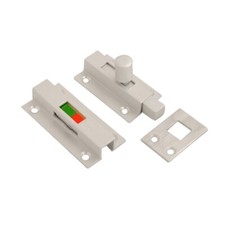 Contract Indicator Slide Bolt Bathroom Toilet Door WC Lock Brass Satin Aluminium