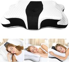 Memory Foam Pillows, Cervical Pillow for Neck and Shoulder Pain Relief, Ergon...