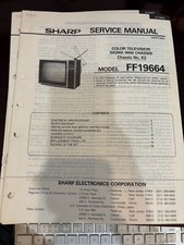 ORIG. SHARP FF19664 TV Repair Service Manual ORIGINAL